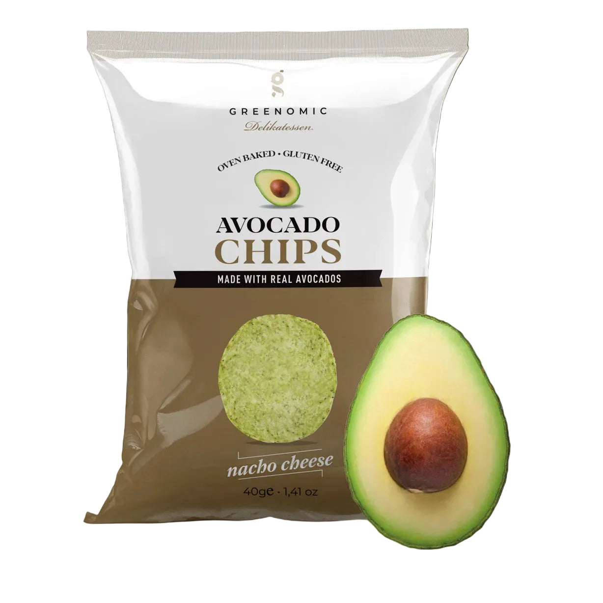 HEARTY Chips Avocado - Nacho Cheese 40g