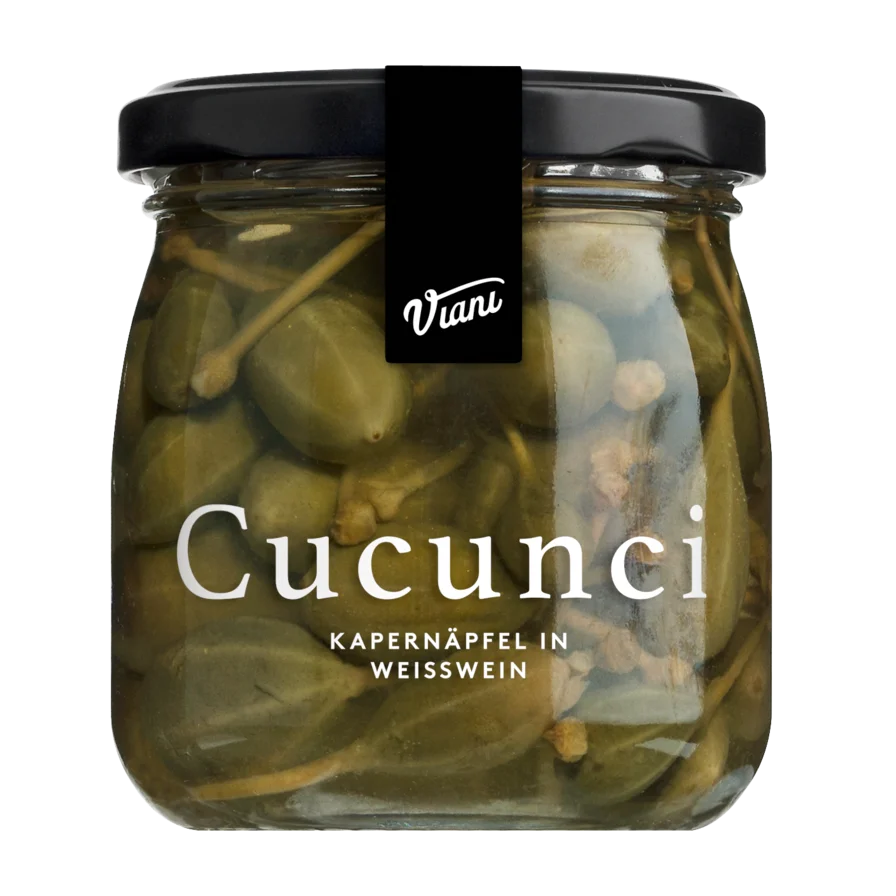 Kapernäpfel in Weißwein  180g