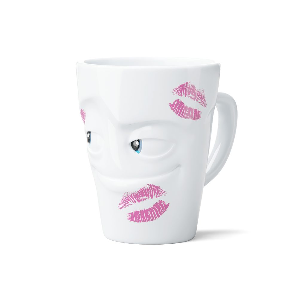 Tasse FIFTYEIGHT Henkelbecher Movie Edition  " Geküsst "
