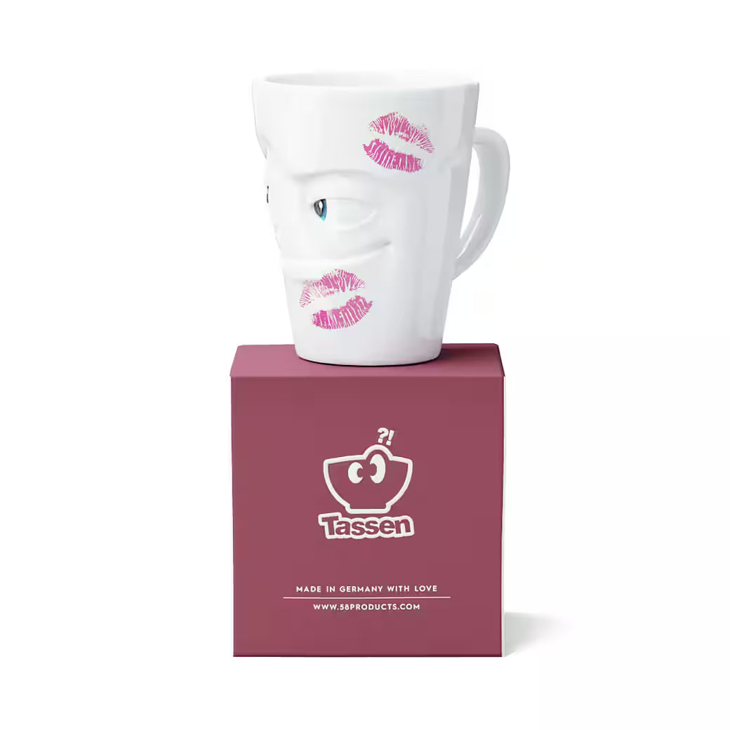 Tasse FIFTYEIGHT Henkelbecher Movie Edition  " Geküsst "