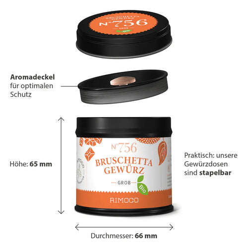 Bruschetta Gewürz Bio grob No.756 55g
