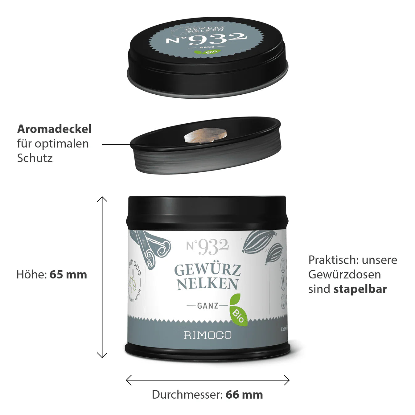 Gewürznelke ganze Knospe Bio No.932 40g