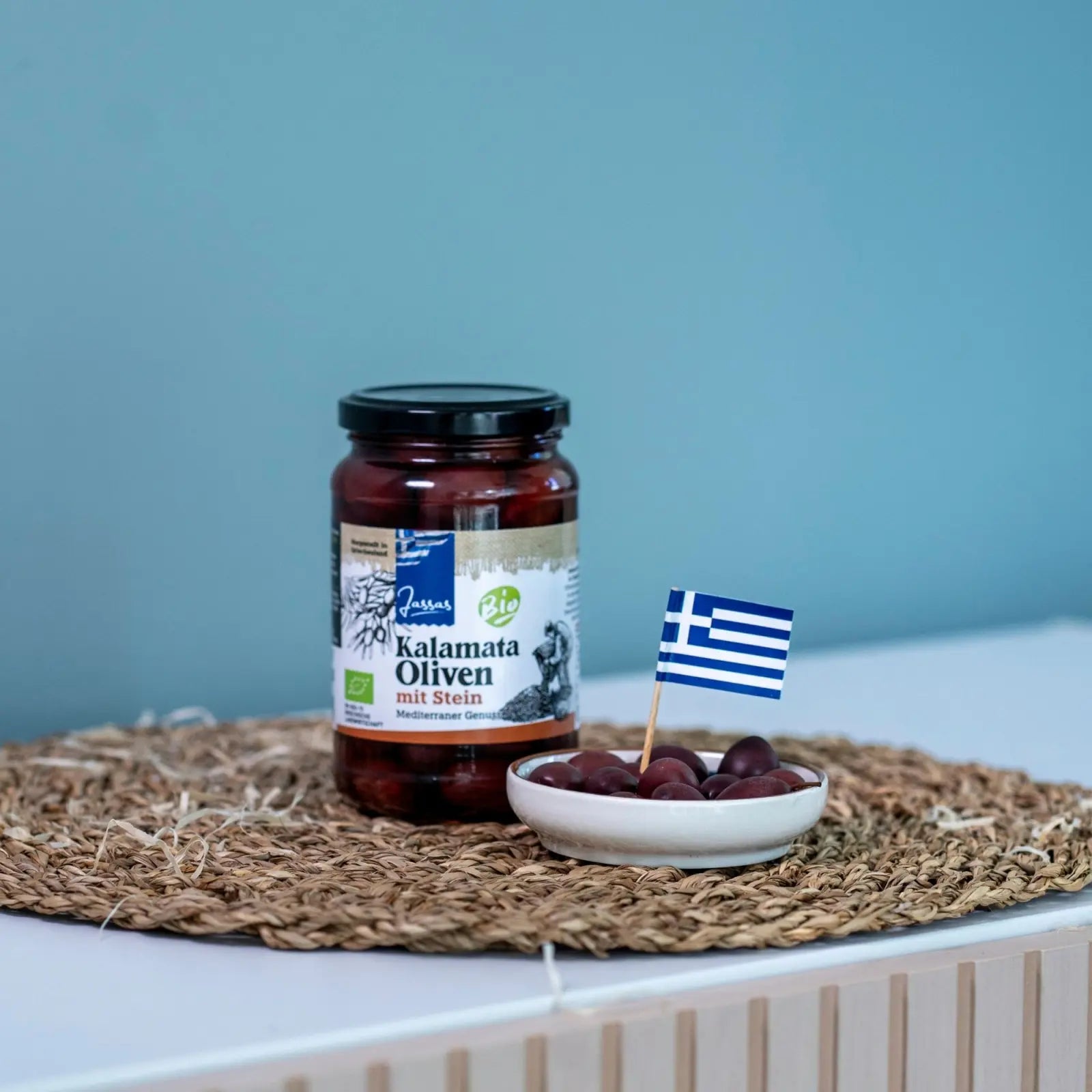 Kalamata Oliven mit Stein BIO  210g