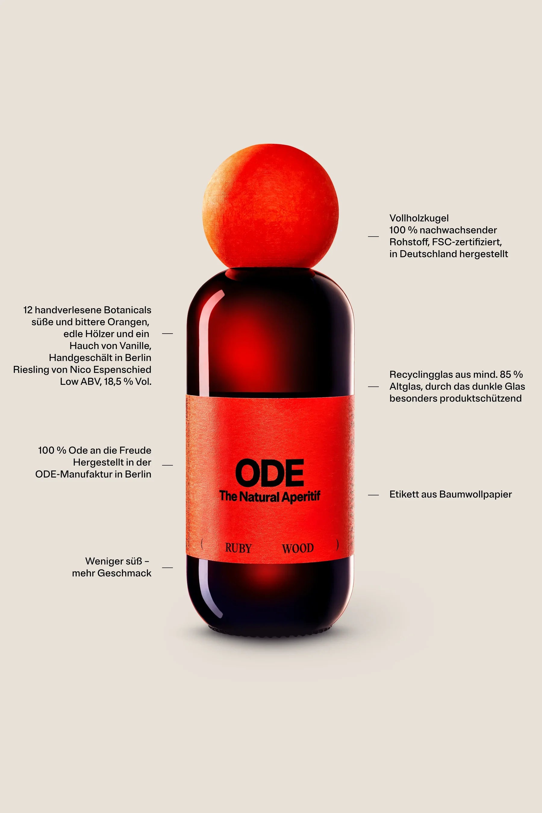 ODE Aperitif Ruby Wood 500 ml